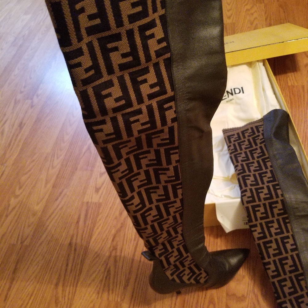 Fendi over the knee boots